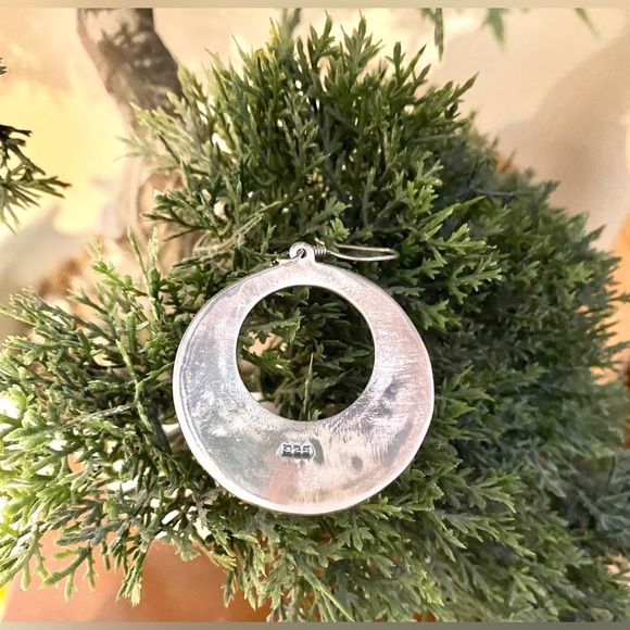 NWOT/ Vintage 1980’s, Sterling Silver earrings, Hand crafted in Mexico 🇲🇽 🩶🩶 - Picture 7 of 8